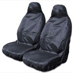 Carseatcover-UK Heavy Duty Black Waterproof Car Seat Covers/Protectors - 2 x Fronts