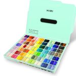 ABEIER HIMI Gouache Paint Set, Twin Cup 112 Colors x 12ml/0.4oz, Non-Toxic, Vibrant Jelly Guache Painting for Canvas & Watercolor Paper - Perfect for Beginners, Students, Artists