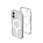 URBAN ARMOR GEAR UAG Designed for iPhone 16 Case 6.1" Plyo - Compatible with MagSafe Charging Rugged Slim Anti-Yellowing Transparent Clear Shockproof Military Grade Protective Cover, Ice/White