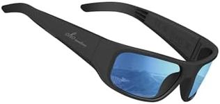 OhO Smart Glasses,Polarized Sunglasses with Bluetooth Speaker,Athletic/Outdoor UV Protection and Voice Control,Unisex(Mirror Blue Lens)