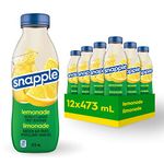 Snapple Naturally Flavoured Fruit Beverage Lemonade, 473mL, 12-Count