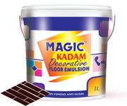 Magic Kadam Decorative Floor Paint with high substrate adhesion strength for cement and floor tiles | anti-fungus, anti-algal, water repellant and weather resistance (1 Liter, Terracotta)