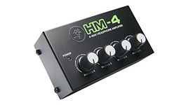 Mackie HM Series, 4-Way Headphone Amplifier Mixer Accessory 1-ch x 4 headphones (HM-4), Black