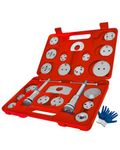 SIXIWANZI Brake Caliper Tool Heavy Duty Brake Caliper Compression Tool for Brake Pad Replacement Reset Red 24pc