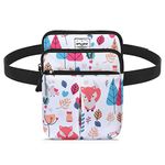 HAWEE Waist Belt Bag for Women and Men Cross Body Cell Phone Purse Adjustable Shoulder Strap Travel Hip Pouch Multifunctional Fashion Fanny Packs Water Repellent, Fox