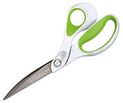 Westcott E-16445 00 9-Inch Heavy Duty Carbo Titanium Bent Scissor, 23,8 cm, White Green