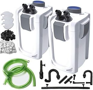 Finest-Filters Aquarium External Canister Filter with UV Steriliser for Fish Tank 1000/1400 / 2000lph (HW-702B (1000l/h + 9w UV))