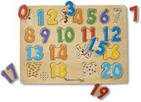 Melissa & Doug Numbers Sound Puzzle - Wooden Puzzle with Sound Effects (21 pcs)