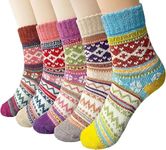 Justay Pucott 5 Pack of Ladies Winter Thermal Socks