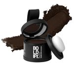 BOLDIFY Hairline Powder Instantly Conceals Hair Loss | Root Touch Up Hair Powder | Hair Toppers for Women & Men | Root Cover Up | Stain-Proof 48 Hour Formula-DARK BROWN.