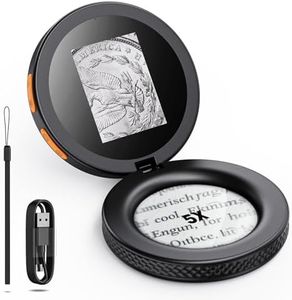 Magnifying Glass with Light,Autofocus Mini Coin Microscope with 3 Levels of Light Adjustment,Illuminated Magnifier for Seniors Reading, Inspection, Coins, Jewelry, Exploring