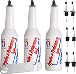 Flair Bottle Flair Bartending Practice Bottles Set of 3 Bartender Practice Bottles 25oz/750ml Performance Training Bar Liquor Shakers kit White Decorative Bottles for Bar Wine Cocktail Mix Drinks