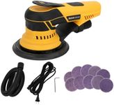 PHENDO 350W 3A Electric Random Orbital Sander with Pluggable Wire, Central Vacuum, Sanders for Woodworking, Primary Wood and Panel Processing