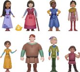 Mattel Disney Wish Toys, The Teens Mini Doll Set, 8 Posable Dolls & Star Figure, Signature Outfits Inspired by the Movie