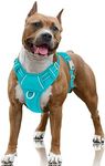 BARKBAY No Pull Dog Harness Large Step in Reflective Dog Harness with Front Clip and Easy Control Handle for Walking Training Running with ID tag Pocket