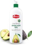 HOFFMAN Cold Pressed Avocado Oil for Cooking | 100% Pure & Unrefined | Ideal for Frying, Roasting & Sauteing | Neutral Taste (500 ml)