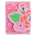 Stephen Joseph Floral Cartoon Wallet for Kids - Slim Trifold Toddler Wallet with Zippered and Mesh Pockets - Front Pocket Card Coin Holder - Printed Purse, Ideal Gifts for Children