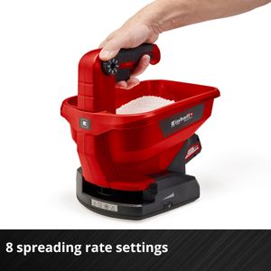 Einhell 18V Cordless Spreader – Adjustable Width for Fertilizer, Seed, Salt