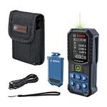 Bosch Professional Laser Measure GLM 50-27 CG (Green Laser, Range: up to 50m, 3.7V Li-Ion Battery, USB Cable, Robust, IP65, Data Transfer via Bluetooth, Hand Strap, Pouch)