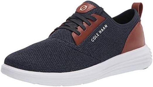 Cole Haan Men's Grandsport Journey Knit Sneaker, Navy Ink/Woodbury/Optic White, 10.5