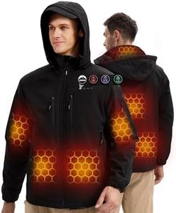 ARRIS Heated Jacket for Men, Electric Heating Coat with 12V Battery, 2024 New Heating Jacket with Mutiple Pockets Large