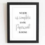 Craftolive Funny Minimalist Toilet Humor Typography Poster with Frame(PSTRN12) for Bathroom & Toilet, Gift Framed Poster, Wall Frame