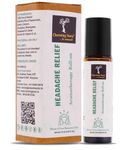 Headache Relief Aromatherapy Roll-on | Natural Remedy for Headache, Migraine & Cervical pains | Blend of Pure Essential Oils | Eucalyptus, Peppermint, Ajwain | Easy to Apply | Travel Friendly | 10ml (Headache Relief, Pack of 1)