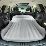 KMZ SUV Air Mattress Double-Sided Car Mattress SUV Mattress Camping Bed Inflatable Bed with Electric Pump for SUV Trunk and Rear Seat - Gray and Blue (without Pillows)