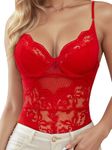 Women Sexy Lingerie Lace Bodysuit Teddy Mini Babydoll Lingerie