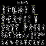 TOTOMO Family Sticker Decal for Car Window Bumper Pet Dog Cat Fish Rabbit Bird Stick Figure My Family – Choose up to 10 Figures from 48 Unique Designs