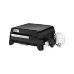 Weber SLATE GP 43 Premium Plancha Gas Grill, 43 x 41cm Cooking Area, Portable, Even Heat, Porcelain-Enamelled Non-Stick Grill Surface, Adjustable Legs - Black (1500540)