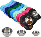 Juqiboom Dog Bowls 2 Stainless Stee