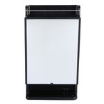 Morris Plastic Medicine Mirror Cabinet for Bathroom Surface and Recessed Mount Rich Look Black