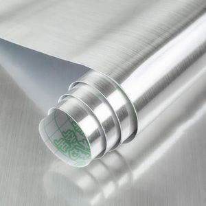 BAYYA Extra Wide Stainless Steel Contact Paper for Appliances 48"x591" Stainless Steel Vinyl Wrap Silver Metallic Wallpaper Peel Stick Kitchen Oil Proof Waterproof Sticker Aluminum Foil Wallpaper