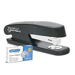 Rapesco 1482 Germ-Savvy Antibacterial ECO Sting Ray Stapler, 20 Sheet Capacity and 1000 24/6 mm Staples, Black