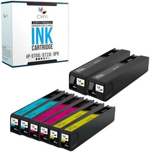 CMYi 970XL 971XL Combo Pack of 8 Replacement Ink Cartridges for HP OfficeJet Pro X451dn, X451dw, X476dn, X476dw, X551dw, X576dw Printer (2 Black, 2 Cyan, 2 Magenta, 2 Yellow)