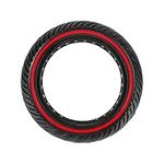 LHROPA 8.5 x 2 Honeycomb Tire, 8 1/2 x 2 8" 8-inch Air pocket tyre for Xiaomi Electric Kick Scooter (Red Line)