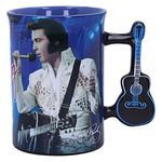 Nemesis Now Elvis The King of Rock and Roll Blue Mug, 16oz