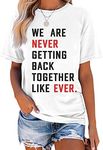 Not A Lot Going On at The Moment Shirt Women Country Music T-Shirt Country Concert Letter Print Tee Tops, W-white, Small