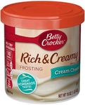 Betty Crocker Ready-to-serve Soft Whipped Frosting, Cream Cheese, 12 Ounce (Pack of 2)