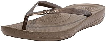 Fitflop Women's iqushion Ergonomic flip-Flops, Bronze, 6 UK