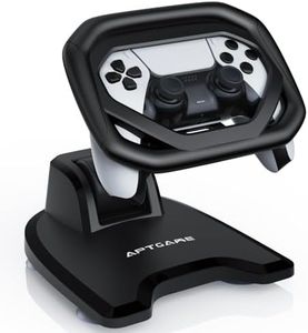 APTGAME™ PS5 Steering Wheel Stand for PS5/PS5 Elite Controllers with 4 Table Suction Cups, More Robust for Immersive Racing Games