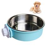 2-in-1 dog bowl,dog bowls with stand stainless steel pet dog water bowl travel, for crate and cage small animals such as cats and dogs Suitable for small and medium dogs…