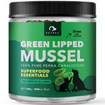 Petpal Green Lipped Mussels for Dogs - Hip & Joint Health Supplement with Natural Chondroitin, Vitamins, Anti Oxidants - Functional Dog Powder for Pet Mobility Support (8oz (160g))