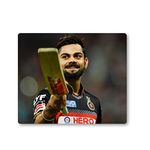 woopme® Cricket Player Captain Virat Kohli Smiling Mouse Pad PC Laptop Desktop Computer Boys Girls Mouse Pads Smooth Gaming Non Slip Rubber Base L x H 20 x 24 CMS