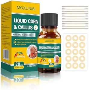 MQXUNMI Liquid Corn Remover, Maximum Strength Corn Removers for Feet, Fast Acting Liquid for Corn, Safe Foot Care with 15 PCS Corn Cushions