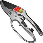 Pruners|Ratchet Anvil Garden Shears|Tool for Weak Hands|Great Gift for Gardeners|Ratcheting Action