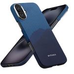 pitaka for iPhone 16 Plus Case Compatible with MagSafe, Thin & Light iPhone 16 Plus Case with a Caseless Feel, 1500D Aramid Fiber Woven [Tactile Woven Case-Over The Horizon]