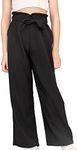WDIRARA Girl's Paper Bag Waist Belt