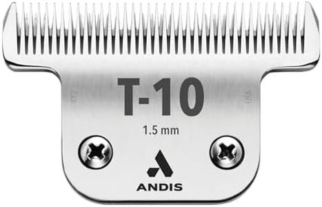 Andis Carbon-Infused Steel UltraEdge Dog Clipper Blade, Size-T-10, 1/6-Inch Cut Length (22305)